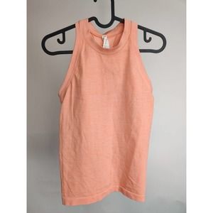 Athleta Women Tank Top sleeveless Stretch Orange Sport Training Sz S